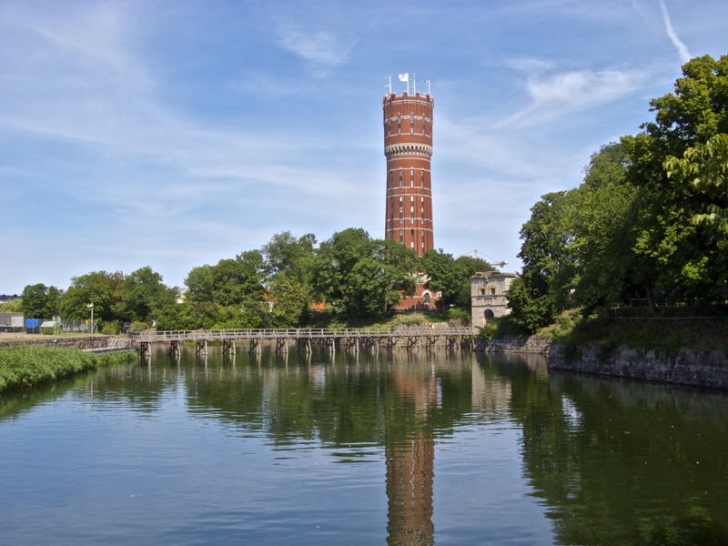 Gamla Vattentornet I Kalmar Kalmar Sverige Foto Jokar se